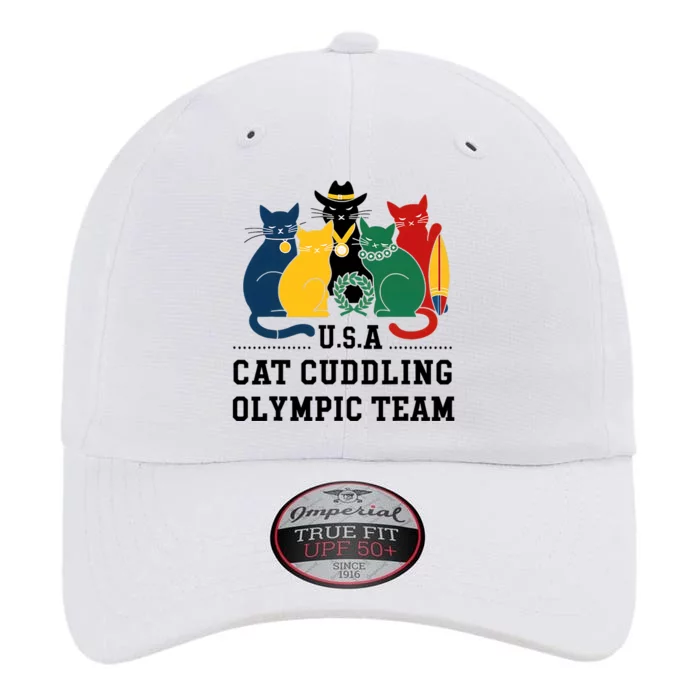 Funny Cat Quote Cat Cuddling Team Cool The Original Performance Cap