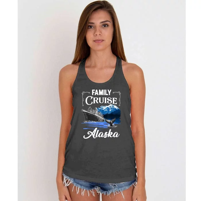 Family Cruise Retro Alaska Women's Knotted Racerback Tank