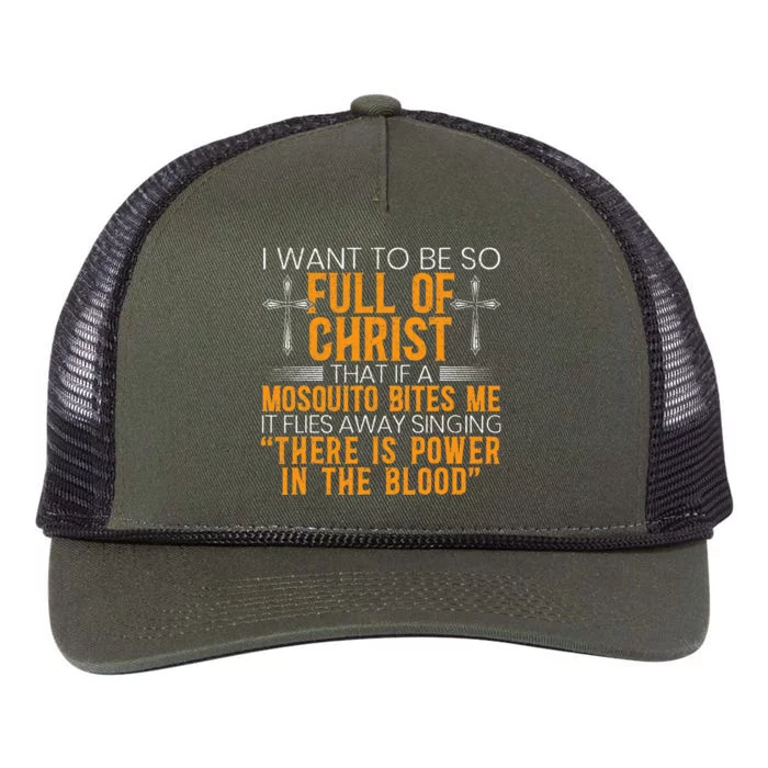 Funny Christian Religious Servant Of God Faithful Jesus Retro Rope Trucker Hat Cap