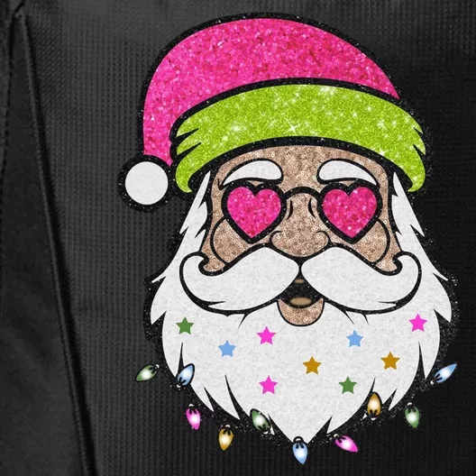 Funny Cool Retro Groovy Santa Claus City Backpack