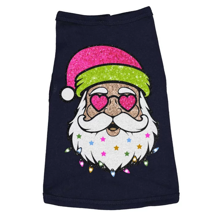 Funny Cool Retro Groovy Santa Claus Doggie Tank