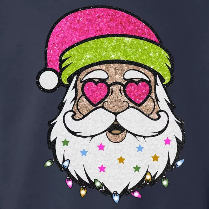 Funny Cool Retro Groovy Santa Claus Toddler Hoodie