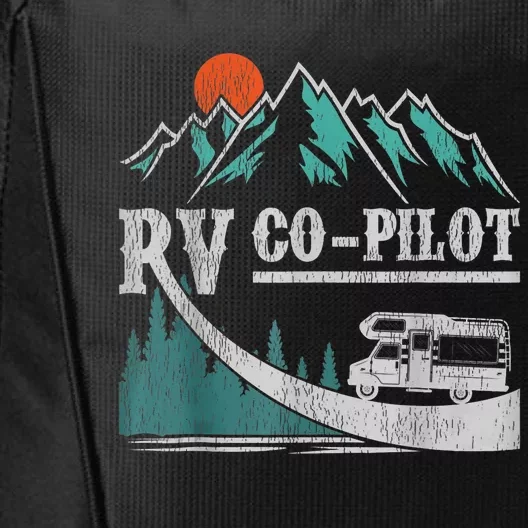 Funny Camping RV Co-Pilot Road Trip Camper City Backpack