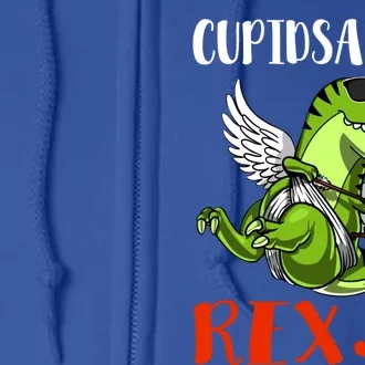 Funny Cupidsaurus Rex Cupid T Rex Dinosaur Valentine's Day Meaningful Gift Full Zip Hoodie