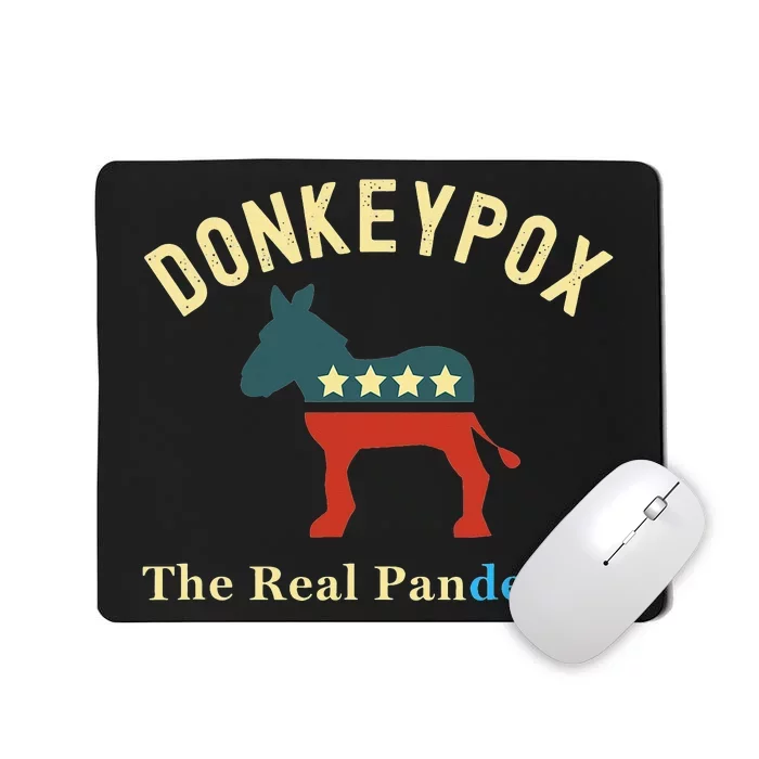 Funny Conservative Republican Anti Biden Donkeypox Mousepad