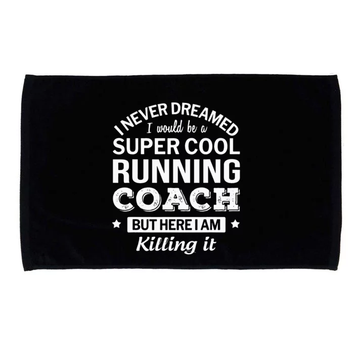 Funny Cool Running Coach Microfiber Hand Towel