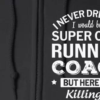 Funny Cool Running Coach Full Zip Hoodie