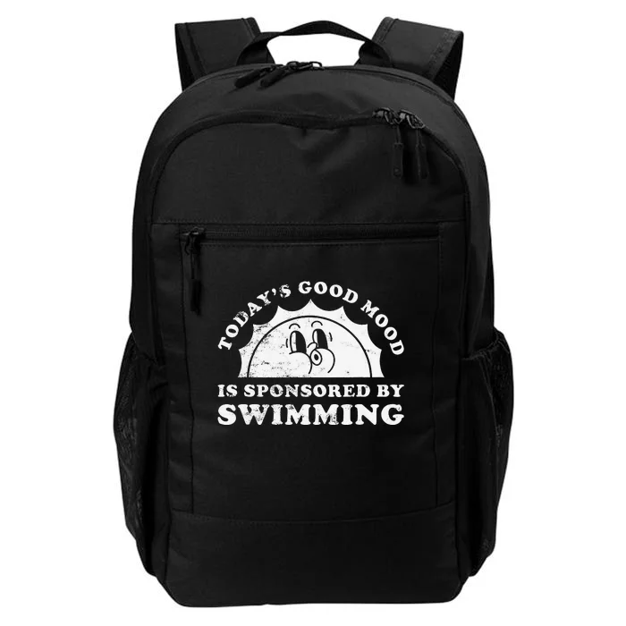 Funny Cute Retro Vintage Swimming or Swimmer Daily Commute Backpack