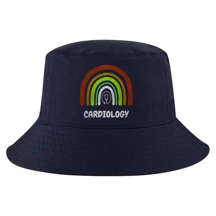 Funny Cardiology Rainbow Cardiologist Heart Surgeon Cute Gift Cool Comfort Performance Bucket Hat