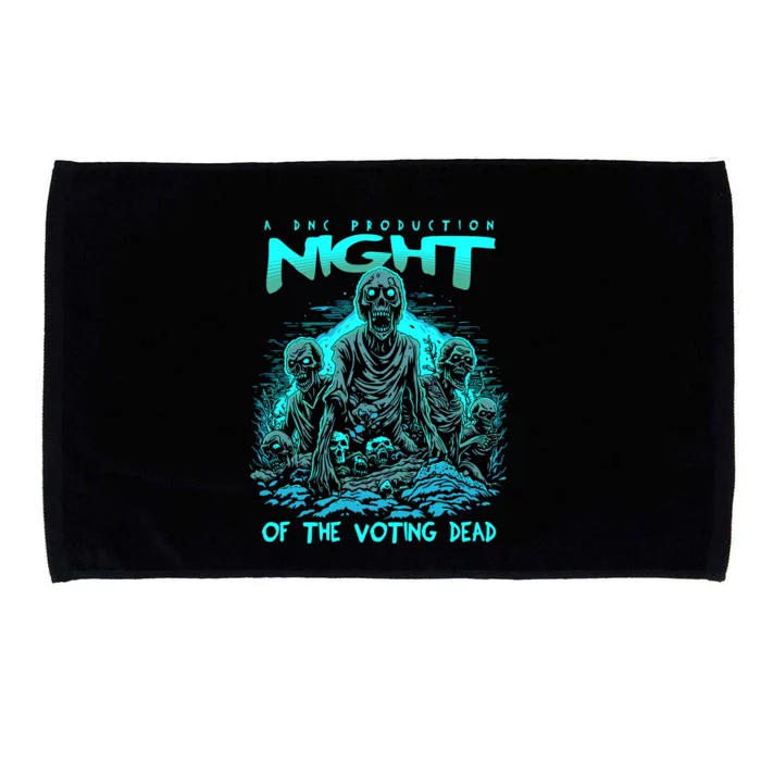 Funny Conseervative Republican Halloween Night Of The Voting Dead Microfiber Hand Towel