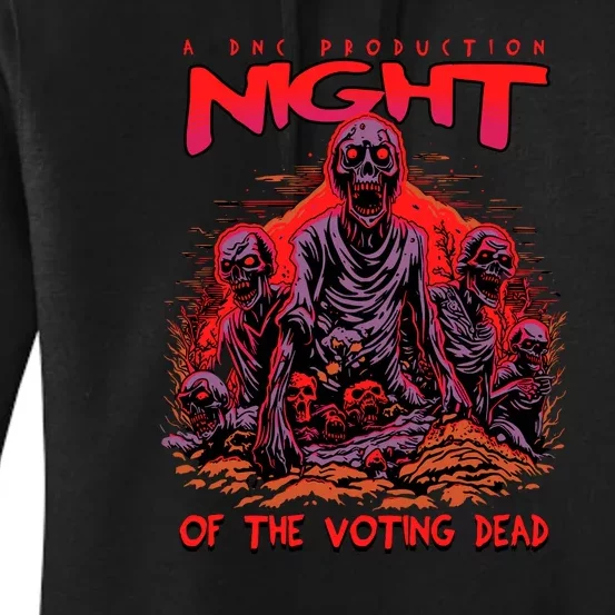 Funny Conseervative Republican Halloween Night Of The Voting Dead Women's Pullover Hoodie