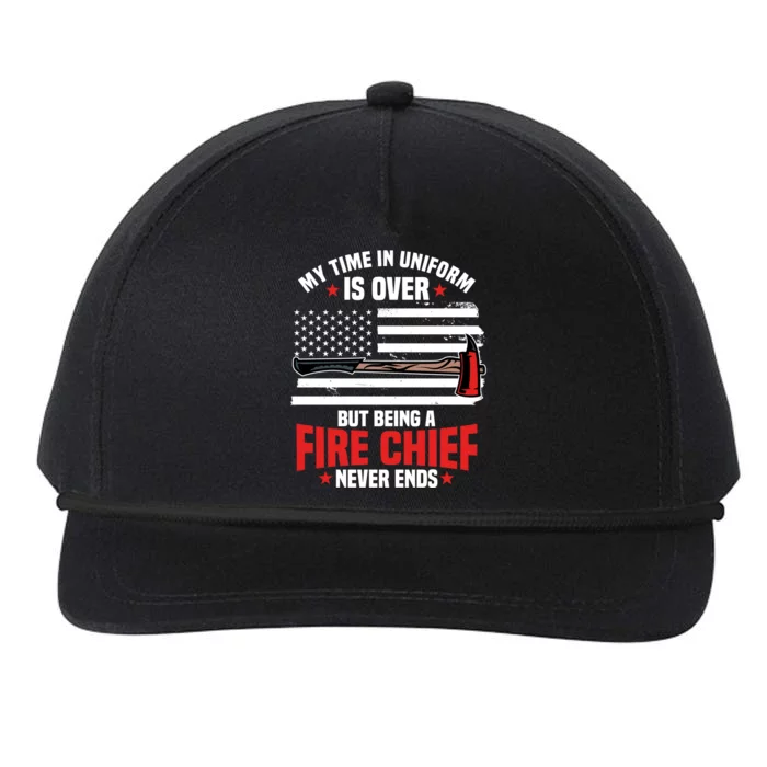 Fire Chief Retired Firefighter Retiret Plan Fire Gift Snapback Five-Panel Rope Hat