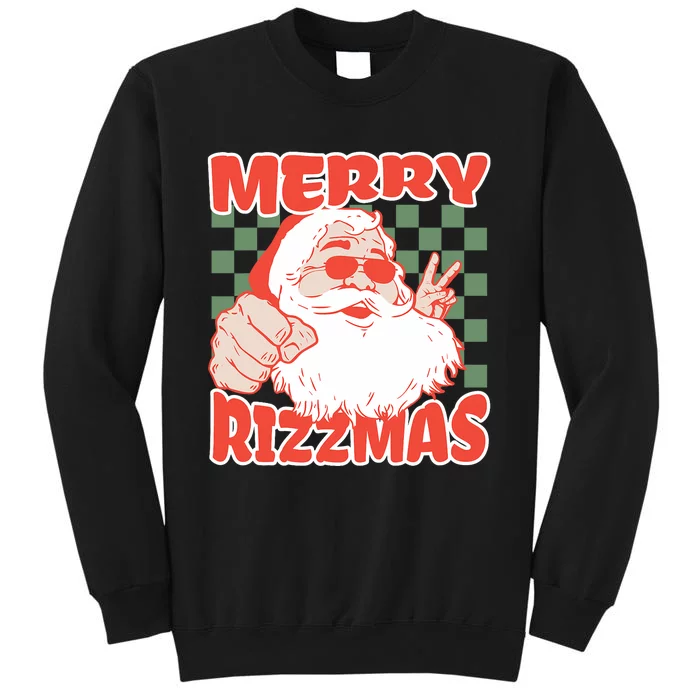 Funny Christmas Rizz Meme Merry For Trendy Sweatshirt