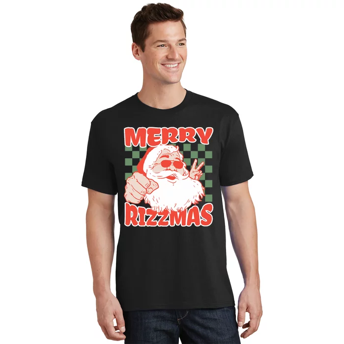 Funny Christmas Rizz Meme Merry For Trendy T-Shirt