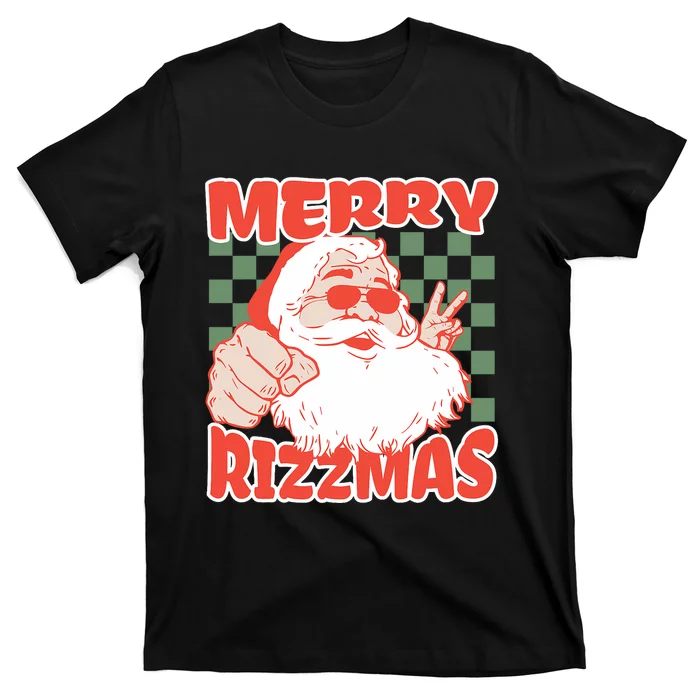 Funny Christmas Rizz Meme Merry For Trendy T-Shirt