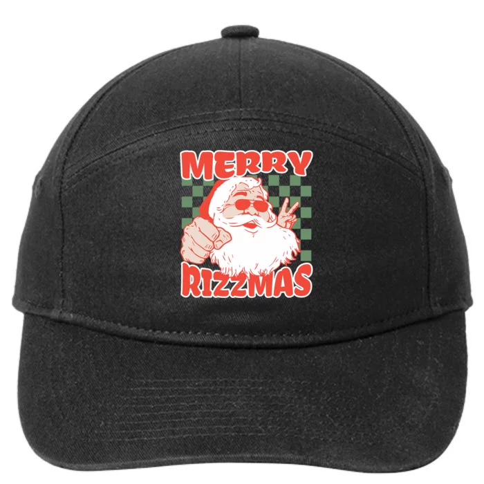 Funny Christmas Rizz Meme Merry For Trendy 7-Panel Snapback Hat