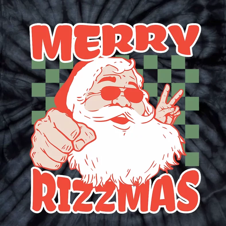 Funny Christmas Rizz Meme Merry For Trendy Tie-Dye T-Shirt