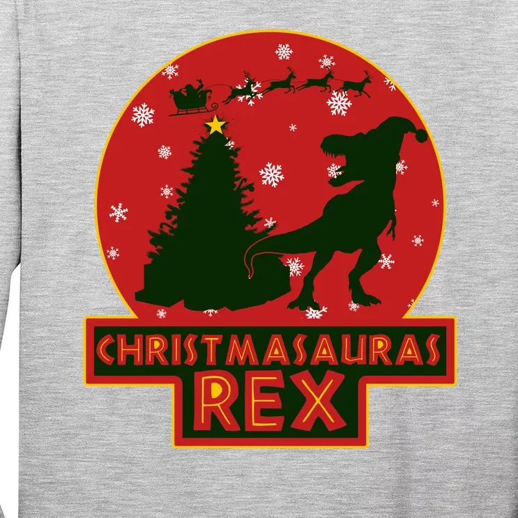 Funny Christmasaurus Rex Long Sleeve Shirt