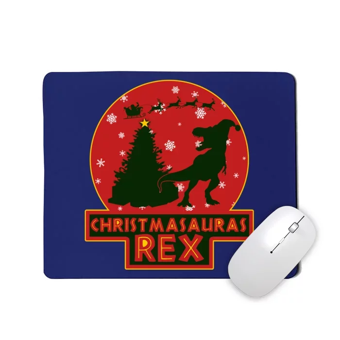 Funny Christmasaurus Rex Mousepad