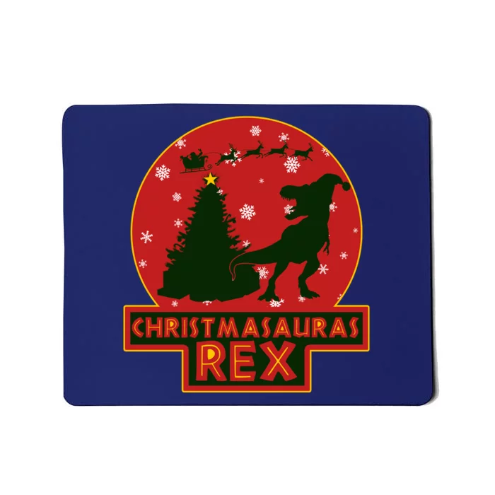 Funny Christmasaurus Rex Mousepad