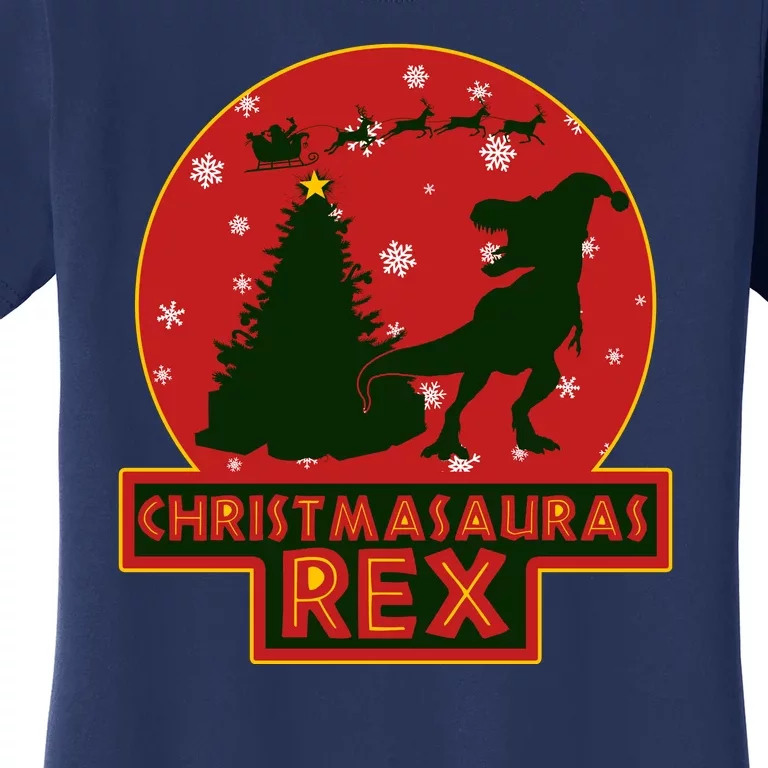 Funny Christmasaurus Rex Women's T-Shirt