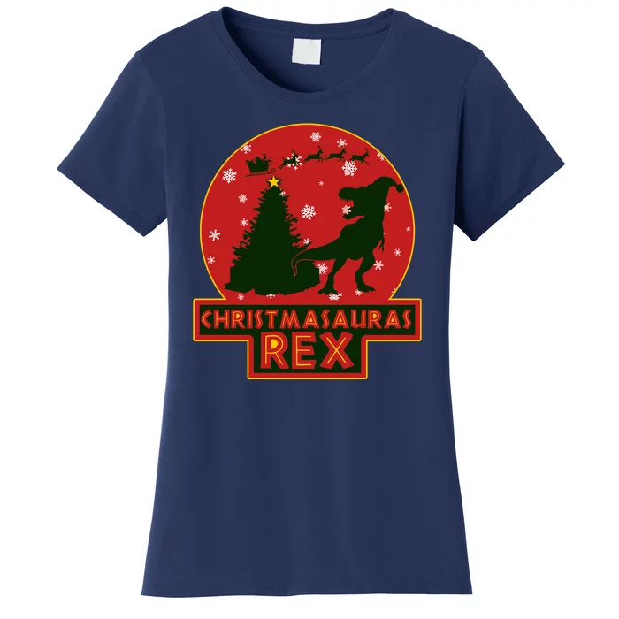 Funny Christmasaurus Rex Women's T-Shirt