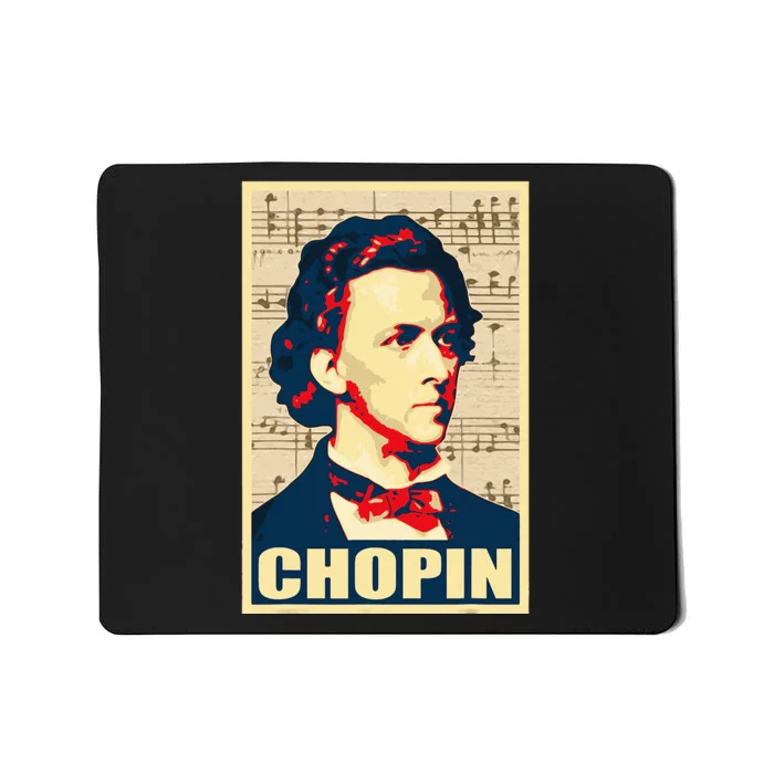 Frederic Chopin Retro Propaganda Mousepad