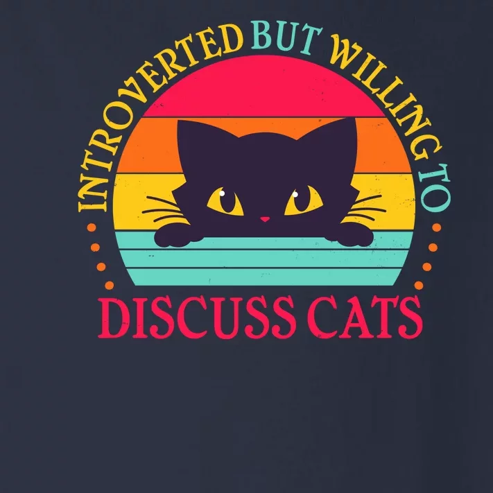 Funny Cute Retro Introverted But Willing To Discuss Cats Toddler Long Sleeve Shirt