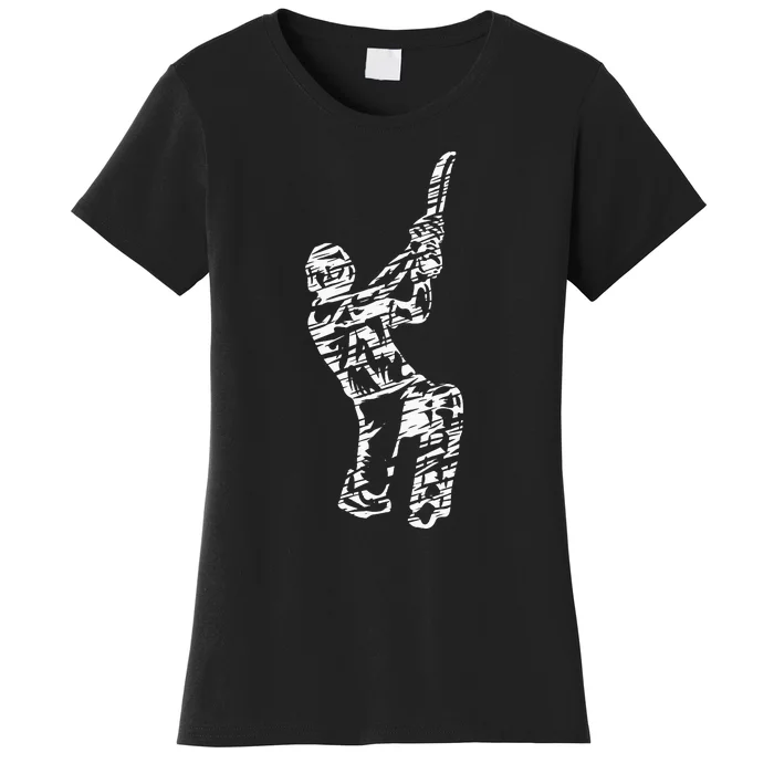 funny Cricket Retro Vintage Player Coach Women's T-Shirt