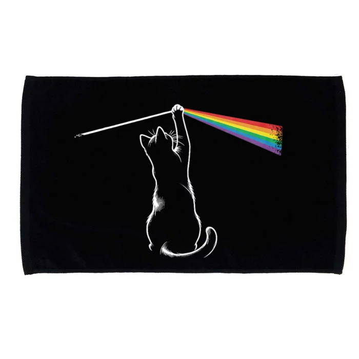 Funny Cat Rock Music Gift Funny Cat Microfiber Hand Towel