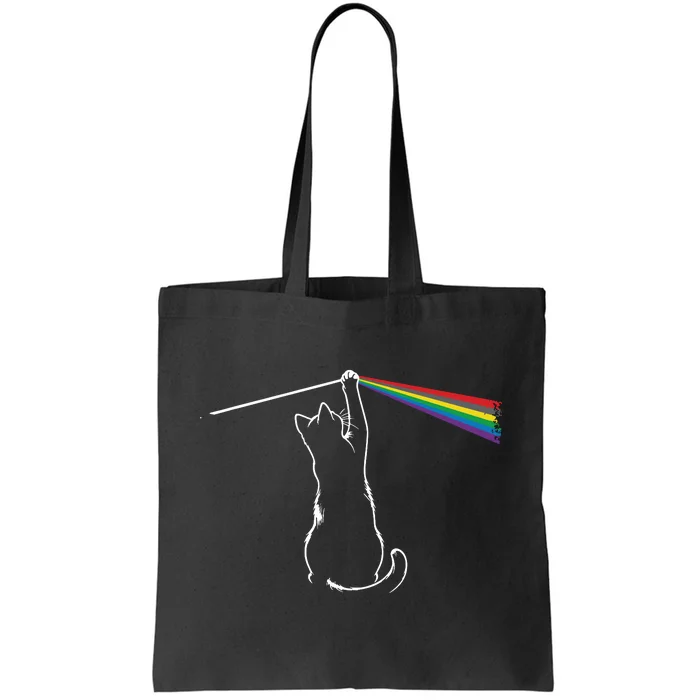 Funny Cat Rock Music Gift Funny Cat Tote Bag