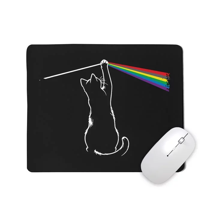 Funny Cat Rock Music Gift Funny Cat Mousepad