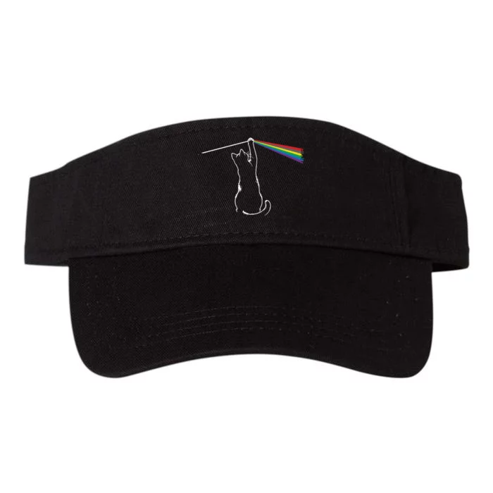 Funny Cat Rock Music Gift Funny Cat Valucap Bio-Washed Visor