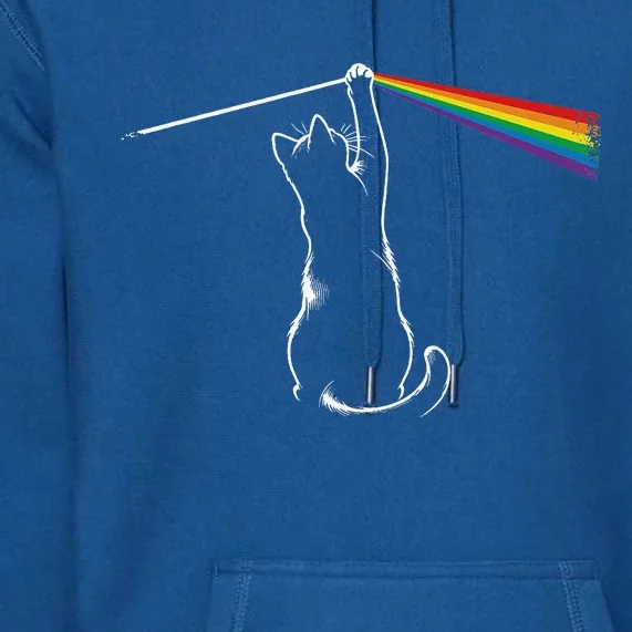 Funy Cat Rock Music Premium Hoodie