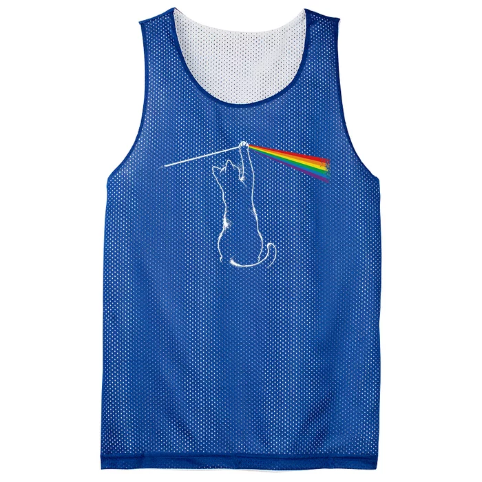 Funy Cat Rock Music Mesh Reversible Basketball Jersey Tank