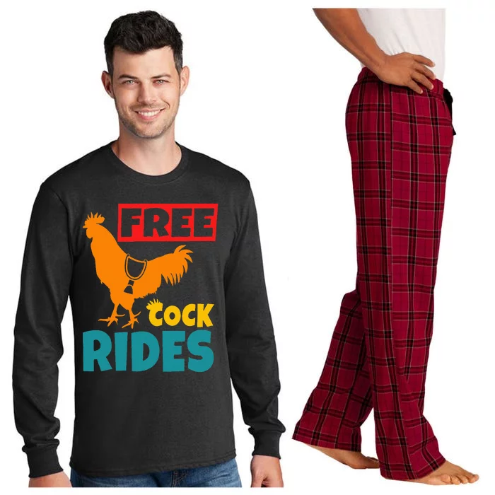 Free Cock Rides Vintage Apparel Long Sleeve Pajama Set