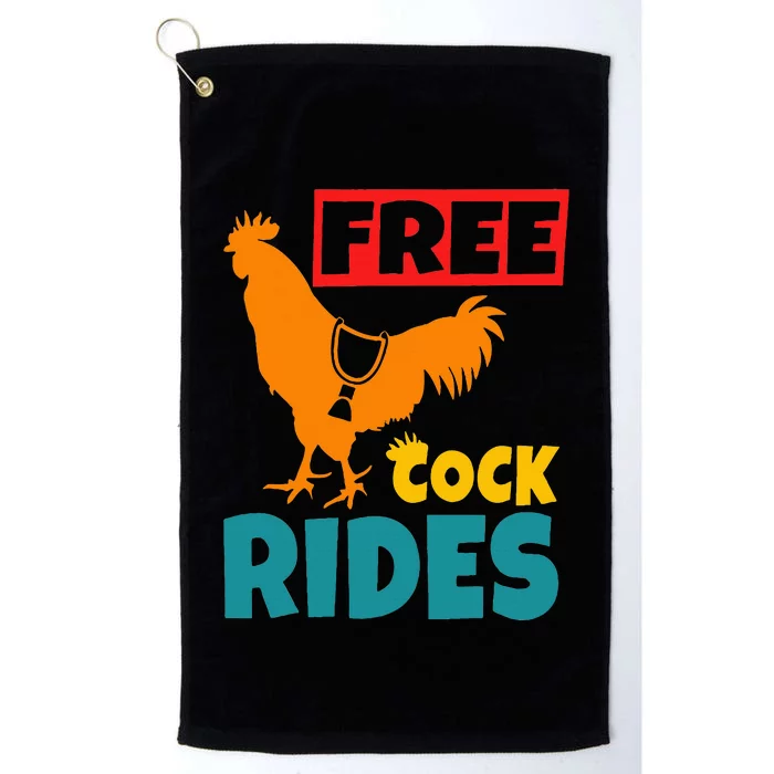 Free Cock Rides Vintage Apparel Platinum Collection Golf Towel