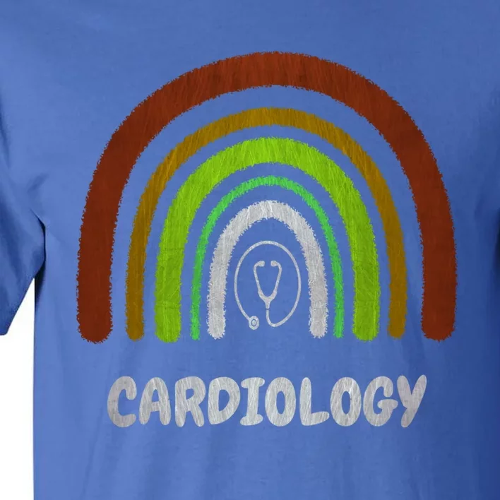 Funny Cardiology Rainbow Cardiologist Heart Surgeon Gift Tall T-Shirt