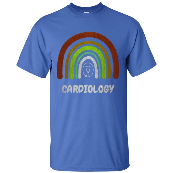 Funny Cardiology Rainbow Cardiologist Heart Surgeon Gift Tall T-Shirt