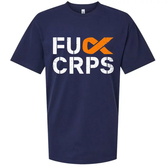 Fuck CRPS RSD Awareness Orange Ribbon Warrior Support Sueded Cloud Jersey T-Shirt