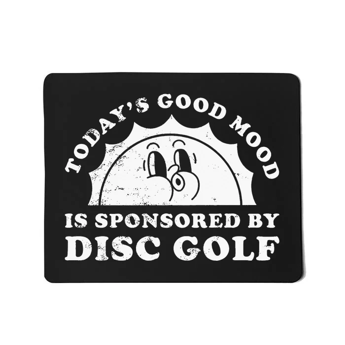 Funny Cute Retro Vintage Disc Golf Pullover Hoodie Mousepad