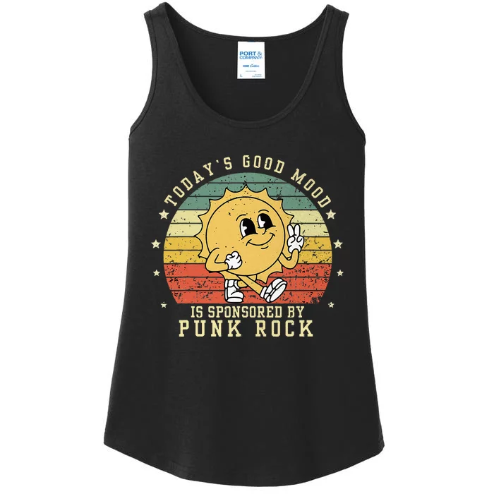 Funny Cute Retro Vintage Punk Rock TodayS Good Mood Sponsor Ladies Essential Tank