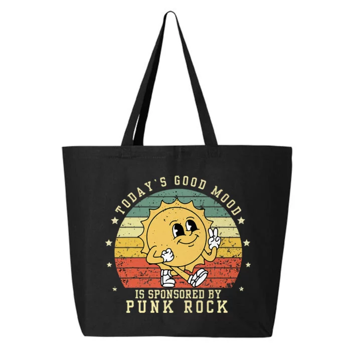 Funny Cute Retro Vintage Punk Rock TodayS Good Mood Sponsor 25L Jumbo Tote