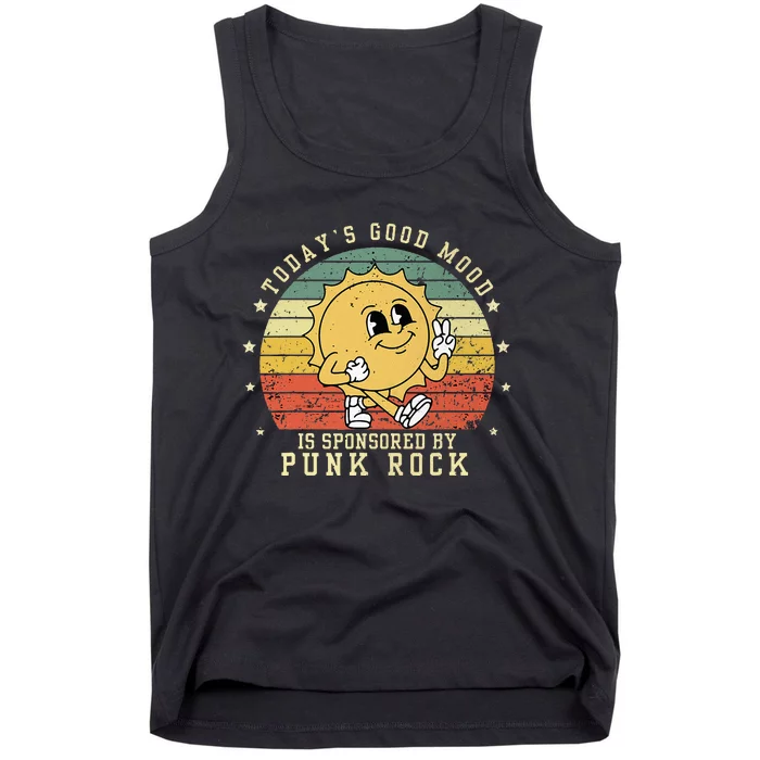 Funny Cute Retro Vintage Punk Rock TodayS Good Mood Sponsor Tank Top