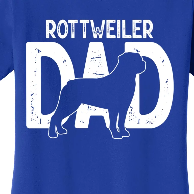 Funny Cute Rottweiler Dog Dad Puppy Lover Father Gift Women's T-Shirt