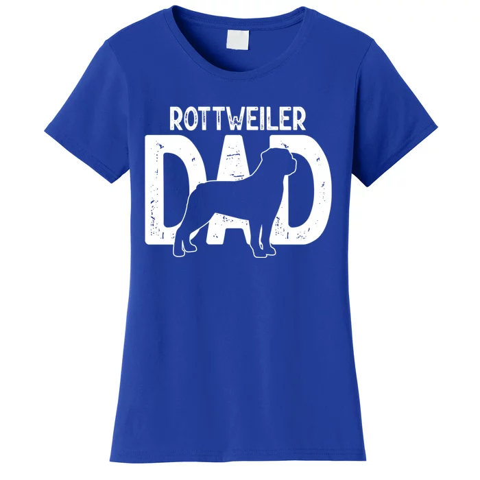 Funny Cute Rottweiler Dog Dad Puppy Lover Father Gift Women's T-Shirt