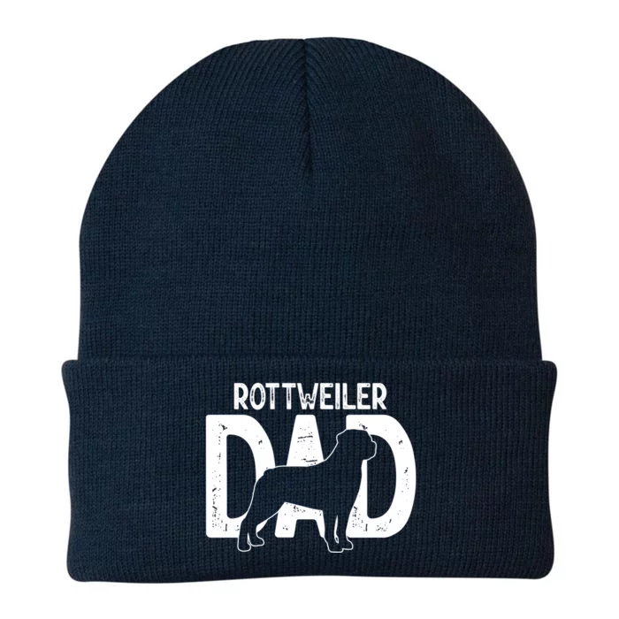 Funny Cute Rottweiler Dog Dad Puppy Lover Father Gift Knit Cap Winter Beanie