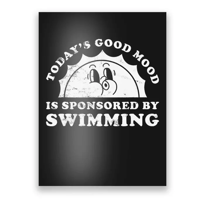 Funny Cute Retro Vintage Swimming or Swimmer Poster