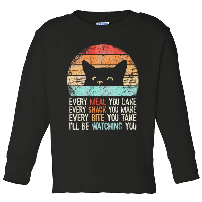 Funny Cat Retro Cat Owner Cat Humor Cat Lover Cat Toddler Long Sleeve Shirt