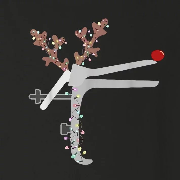 Funny Christmas Reindeer Speculum Nurse L&D Nursing Xmas Toddler Long Sleeve Shirt